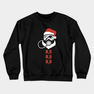 Scubadiving H2o Santa Daughter Crewneck Sweatshirt